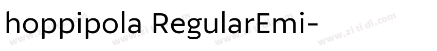 hoppipola RegularEmi字体转换